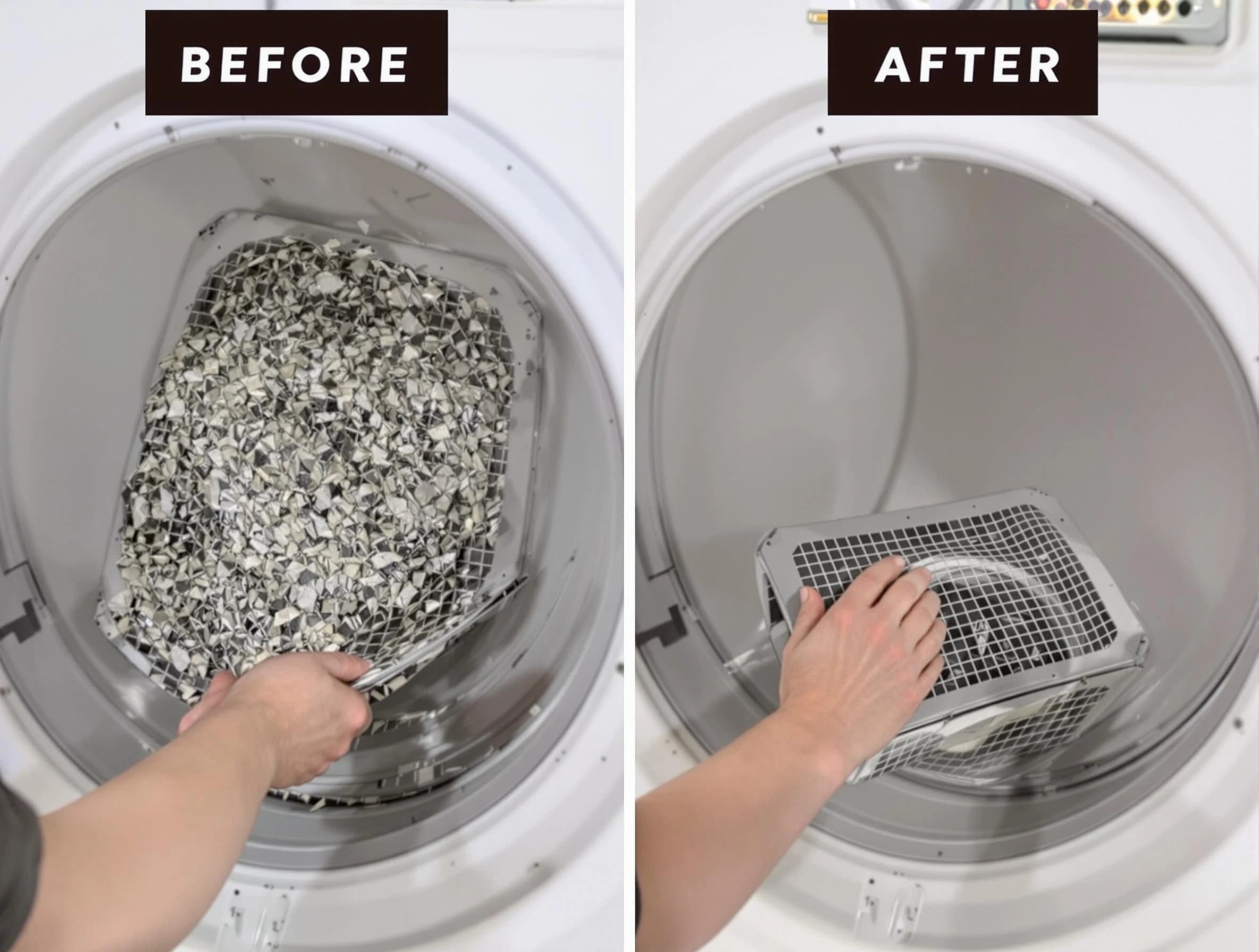 Professional lint trap cleaning by Milford Dryer Vent Cleaning in Milford
