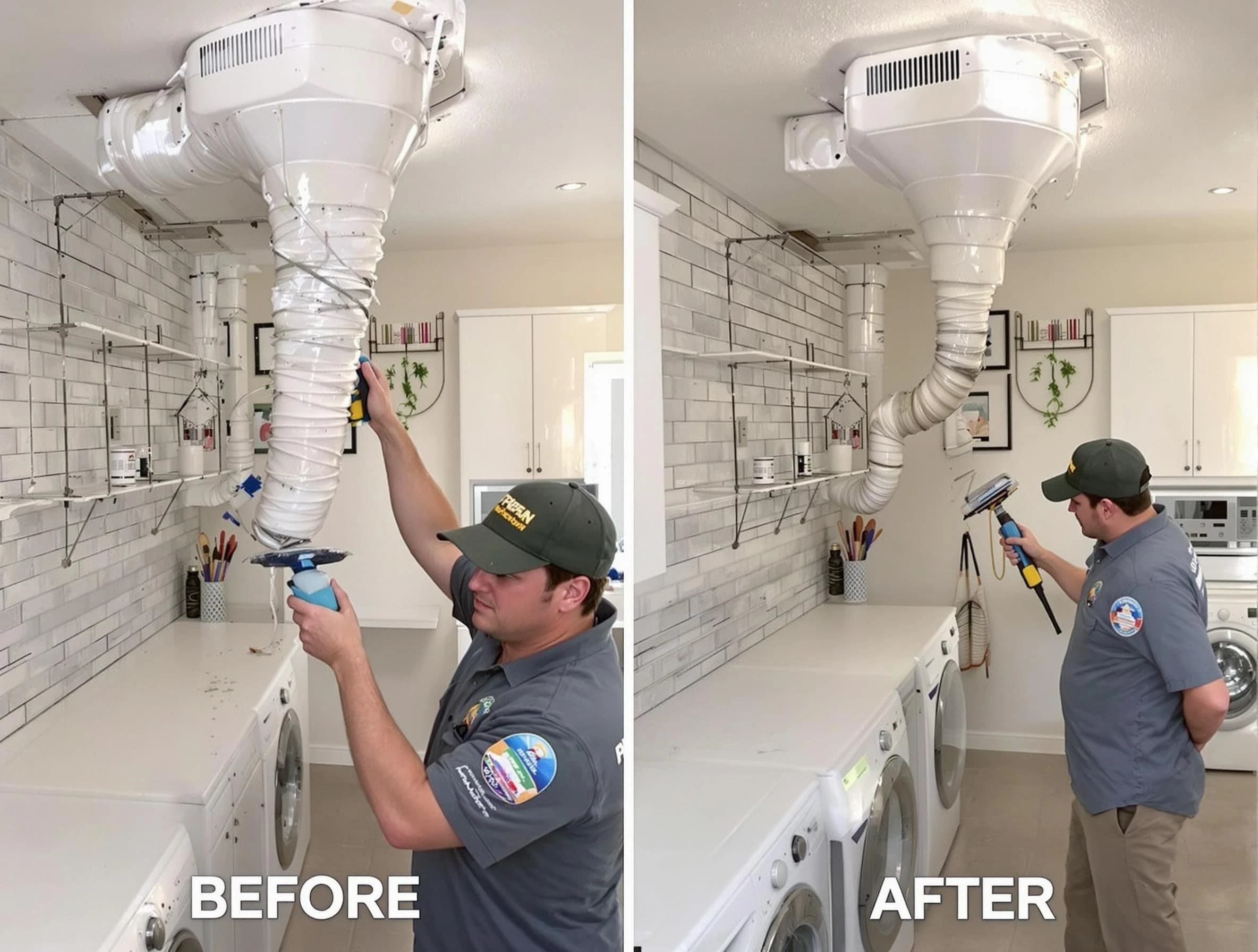 Professional dryer exhaust vent cleaning by Milford Dryer Vent Cleaning in Milford