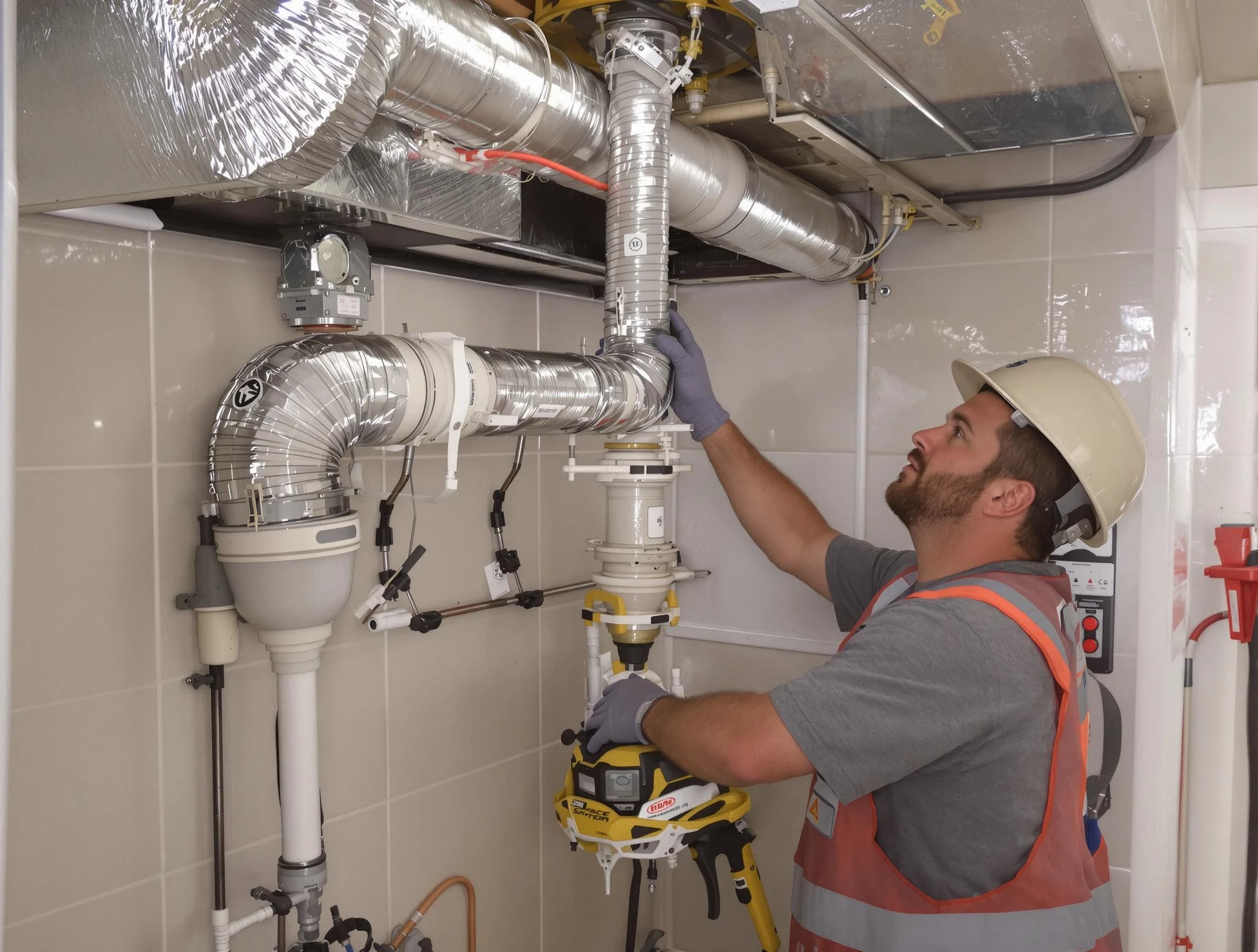Milford Dryer Vent Cleaning expert performing professional dryer vent repair and installation in Milford
