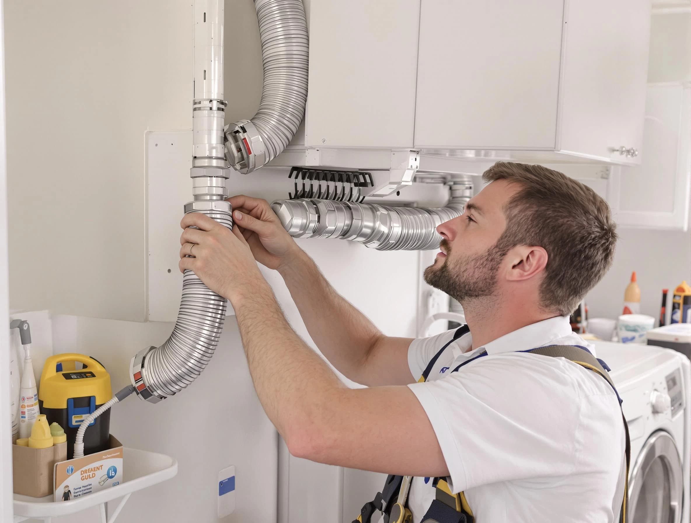 Professional dryer vent repair and installation by Milford Dryer Vent Cleaning in Milford